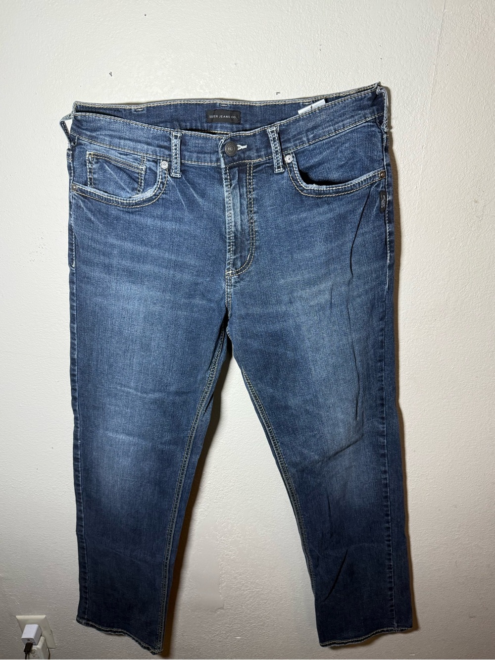 Silver Jeans Men's Slim Straight Midnight Blue Denim